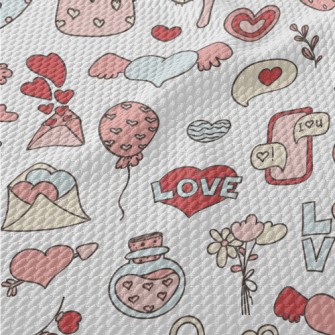 Romantic Valentine's Day D Birdseye Piqué