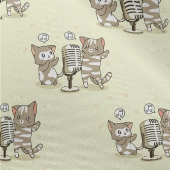 Singing Cute Cat Chiffon