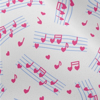 Love Music Notes Chiffon