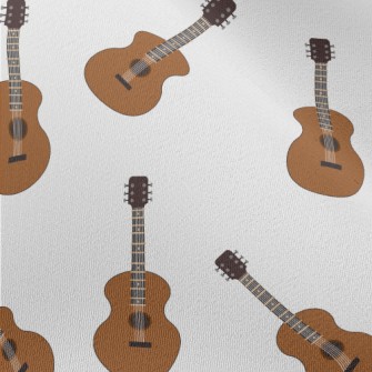 Cartoon Acoustic Guitar Chiffon