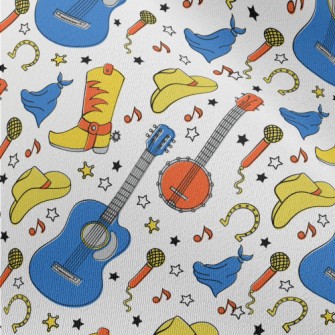 Cowboy Country Music Chiffon