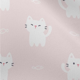 White Mouthless Kitten Chiffon