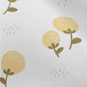 Cute Yellow Buds Chiffon