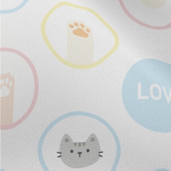 Cartoon Cat Circle Chiffon