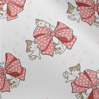 Kitten With Giant Bow Chiffon