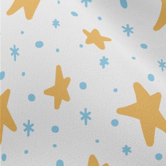 Cartoon Doodle Stars Chiffon