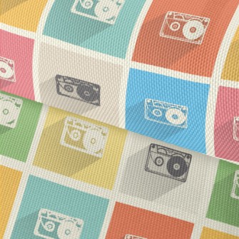 Retro Cassette Tape Waterproof Oxford