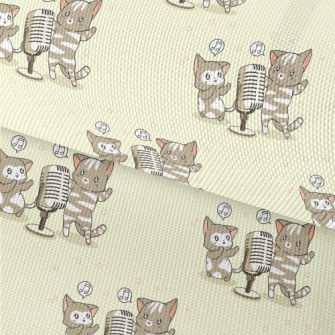 Singing Cute Cat Waterproof Oxford