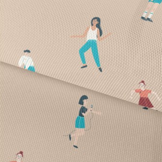 People Singing And Dancing Waterproof Oxford