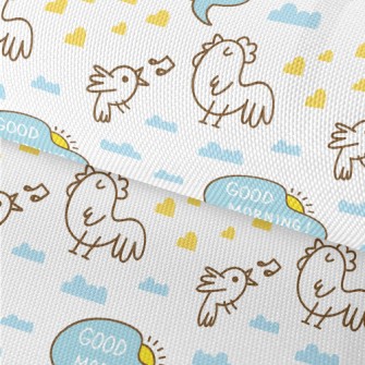 Hand Drawn Good Morning Rooste Waterproof Oxford