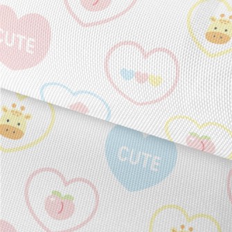 Cute Love Giraffe Waterproof Oxford