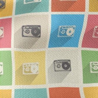 Retro Cassette Tape Waterproof Canvas
