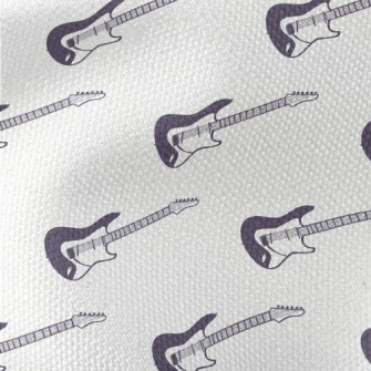 Hand Drawn Electric Guitar Waterproof Canvas