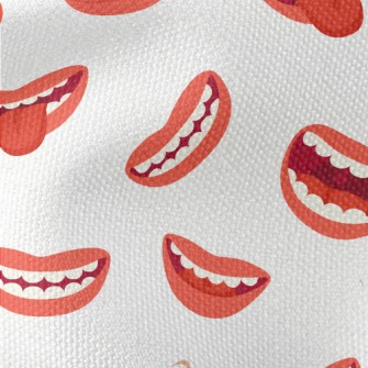 Cartoon Smiling Mouth Waterproof Canvas