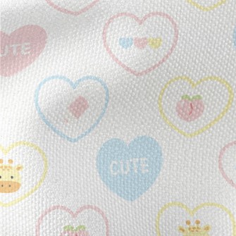 Cute Love Giraffe Waterproof Canvas