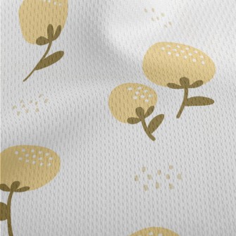 Cute Yellow Buds Athletic Mesh Flat Back