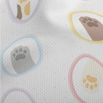 Multi-breed Cat Palm Athletic Mesh Flat Back