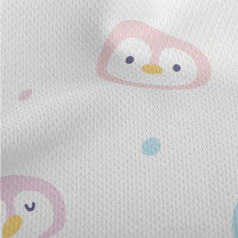 Colorful Cartoon Penguin Athletic Mesh Flat Back