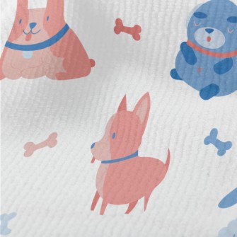Contrast Color Puppy Graffiti Terry