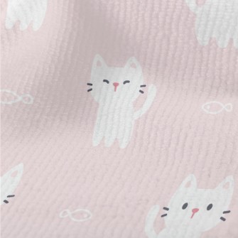 White Mouthless Kitten Terry