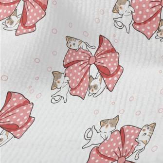 Kitten With Giant Bow Terry