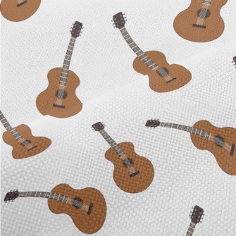 Cartoon Acoustic Guitar Performance Linen