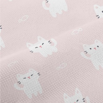 White Mouthless Kitten Performance Linen
