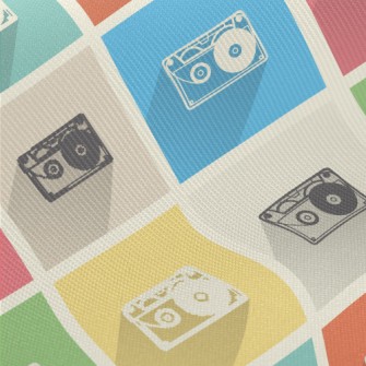 Retro Cassette Tape Twill