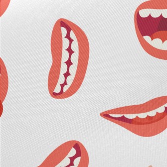 Cartoon Smiling Mouth Twill