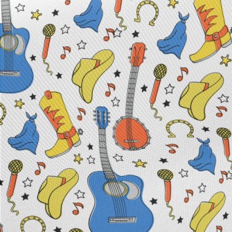 Cowboy Country Music Twill