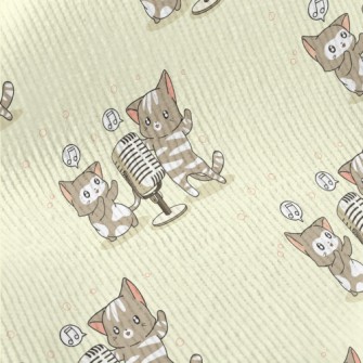 Singing Cute Cat Standard Corduroy