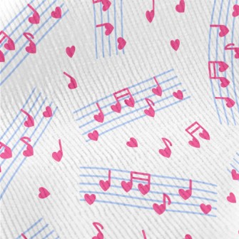 Love Music Notes Standard Corduroy