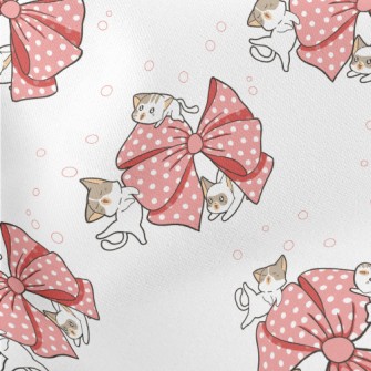 Kitten With Giant Bow Stretch Ponte