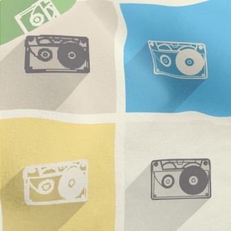 Retro Cassette Tape Micro Fleece