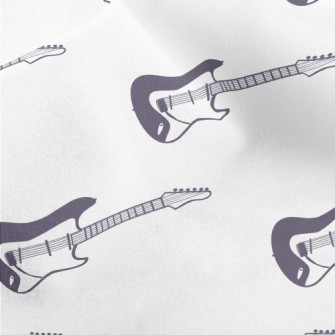 Hand Drawn Electric Guitar Micro Fleece