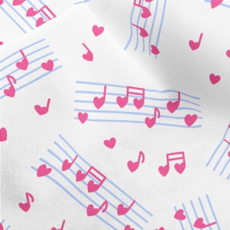 Love Music Notes Micro Fleece