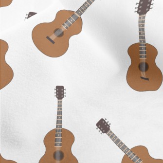 Cartoon Acoustic Guitar Micro Fleece