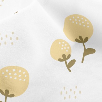 Cute Yellow Buds Micro Fleece