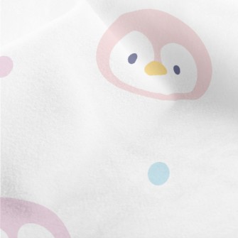 Colorful Cartoon Penguin Micro Fleece