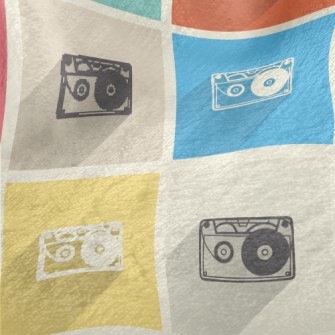 Retro Cassette Tape Minky