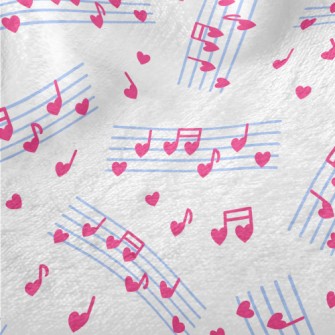 Love Music Notes Minky