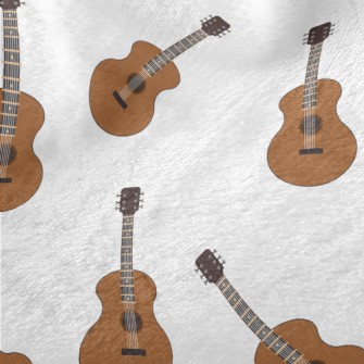 Cartoon Acoustic Guitar Minky
