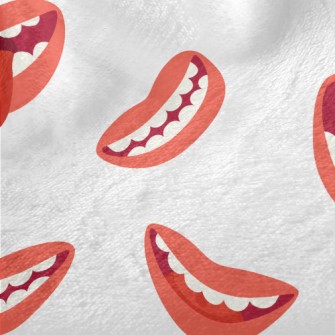 Cartoon Smiling Mouth Minky