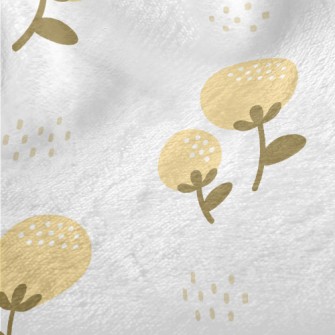 Cute Yellow Buds Minky