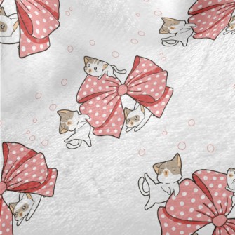 Kitten With Giant Bow Minky