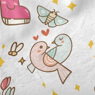 Romantic Spring Morning Minky