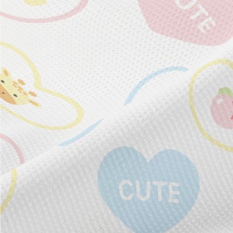 Cute Love Giraffe Piqué