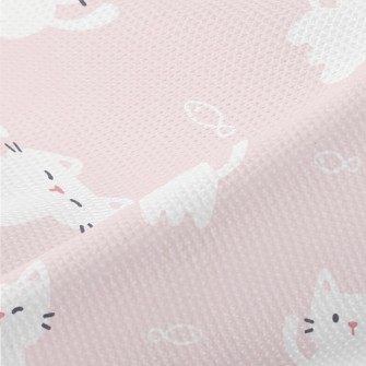 White Mouthless Kitten Piqué