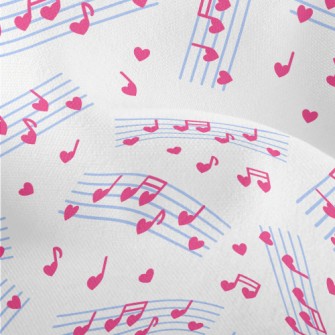 Love Music Notes Lightweight Performance Linen