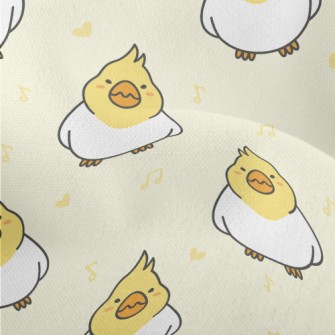 Cartoon Cockatiel Lightweight Performance Linen